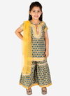 Green Colour KID1 Rubi Girls kurti sharara Suit Kids Collection K22SG227GR